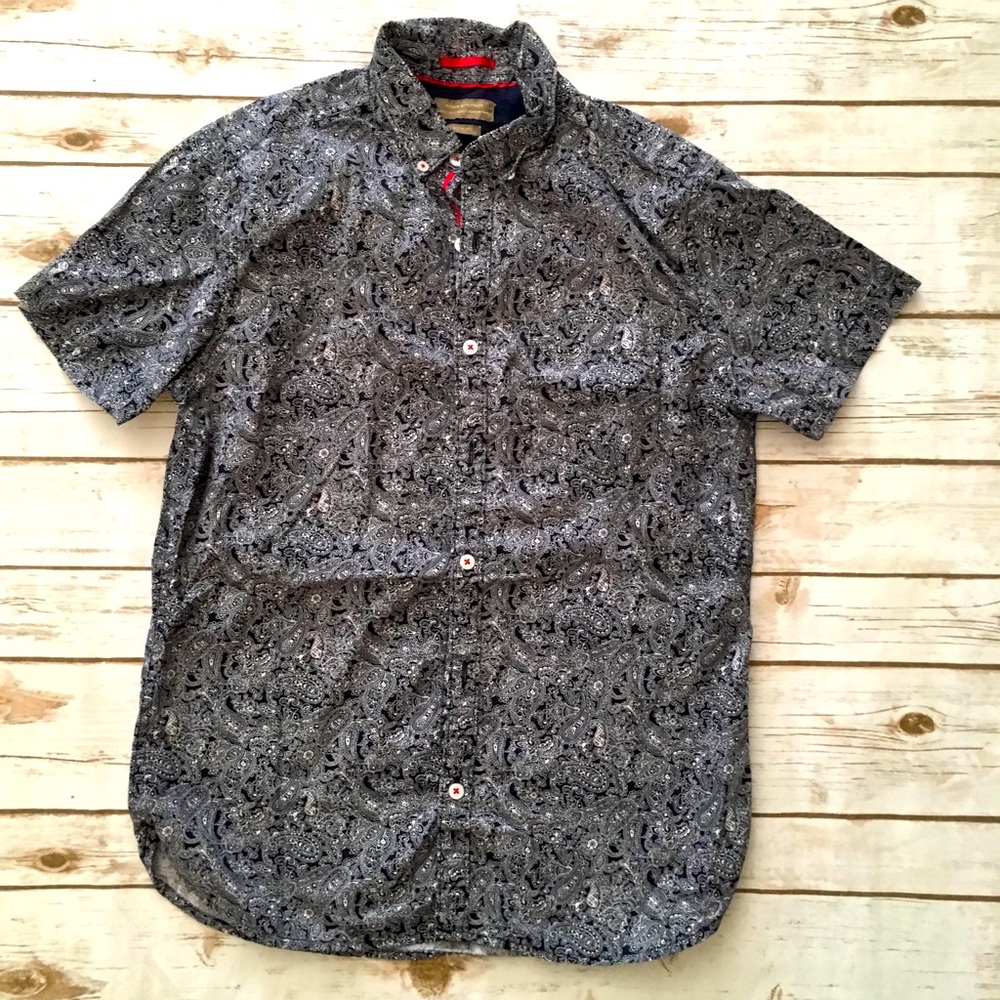 Denim/Flower Men’s Small Navy Paisley Print